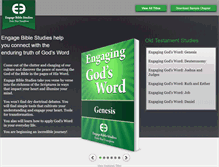 Tablet Screenshot of engagebiblestudies.com